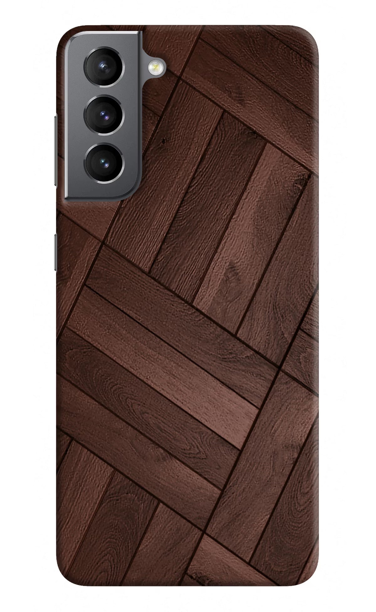 Wooden Texture Design Samsung S21 Plus Hard Case Back Cover by Casekaro