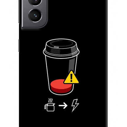 Coffee Samsung S21 Plus Hard Case Back Cover by Casekaro