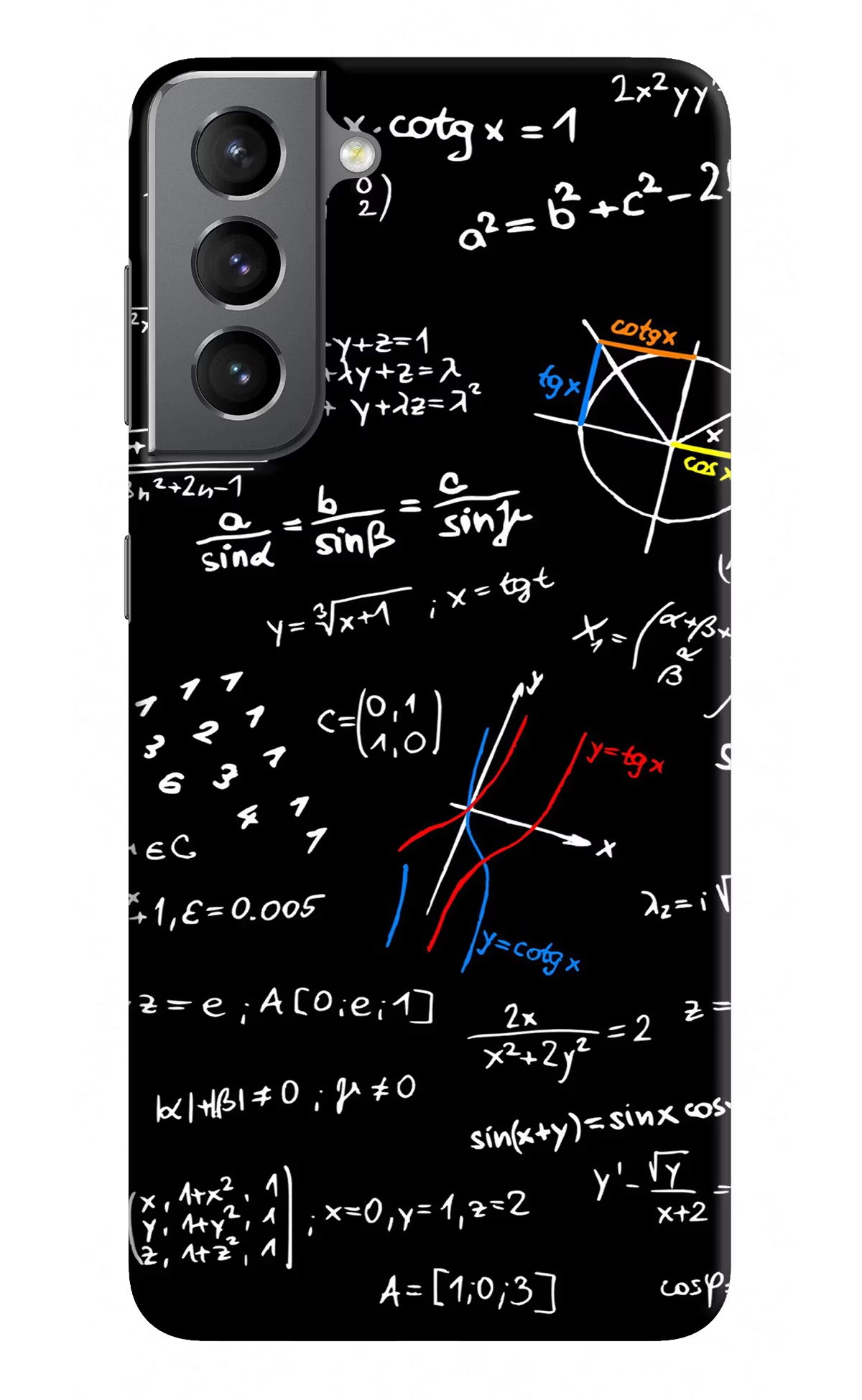 Mathematics Formula Samsung S21 Plus Hard Case Back Cover by Casekaro