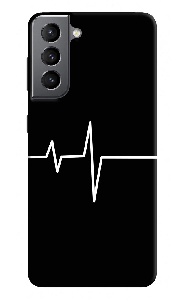 Heart Beats Samsung S21 Plus Hard Case Back Cover by Casekaro