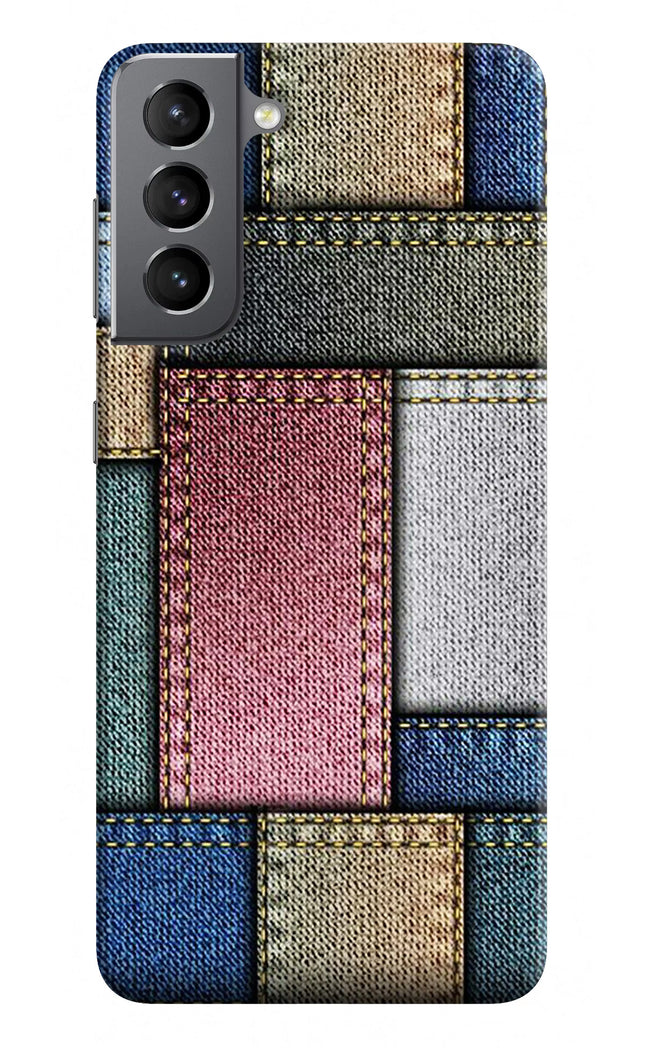 Multicolor Jeans Samsung S21 Plus Hard Case Back Cover by Casekaro