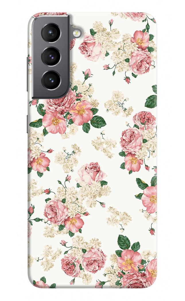 Flowers Samsung S21 Plus Hard Case Back Cover by Casekaro