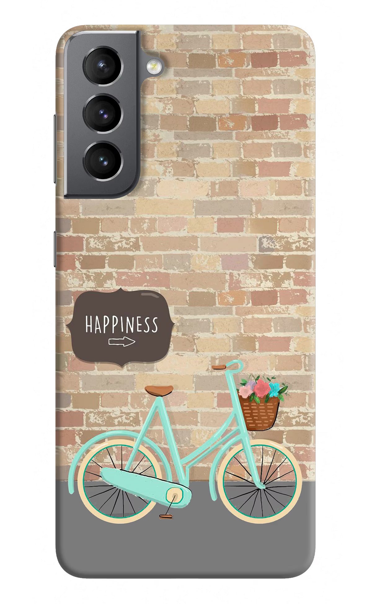 Happiness Artwork Samsung S21 Plus Hard Case Back Cover by Casekaro