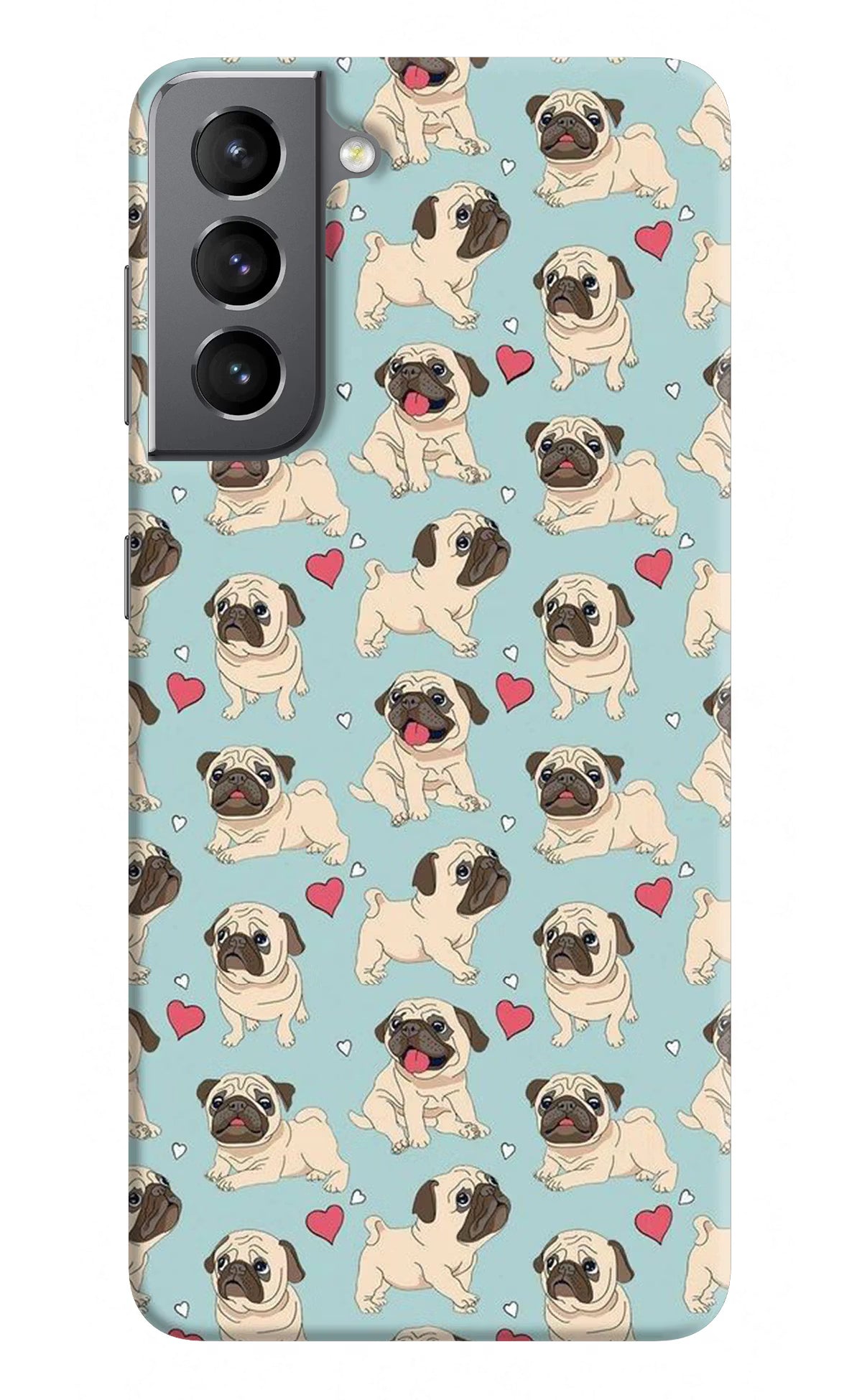 Pug Dog Samsung S21 Plus Hard Case Back Cover by Casekaro