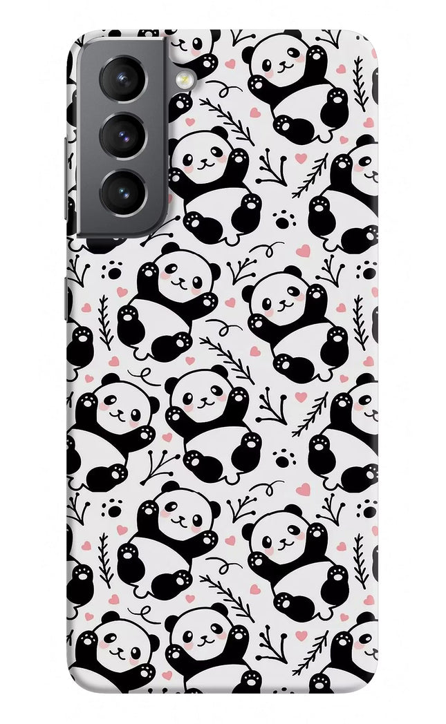 Cute Panda Samsung S21 Plus Hard Case Back Cover by Casekaro