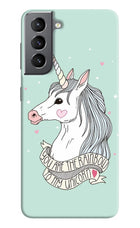 Unicorn Wallpaper Samsung S21 Plus Hard Case Back Cover by Casekaro