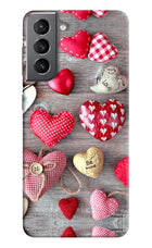 Love Wallpaper Samsung S21 Plus Hard Case Back Cover by Casekaro