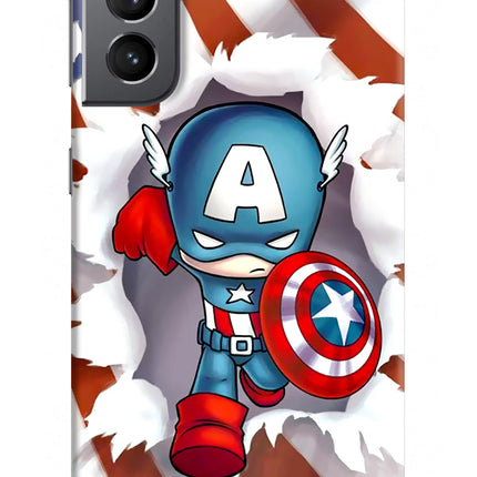 Captain America Samsung S21 Plus Hard Case Back Cover by Casekaro