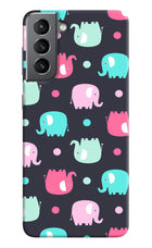 Elephants Samsung S21 Plus Hard Case Back Cover by Casekaro