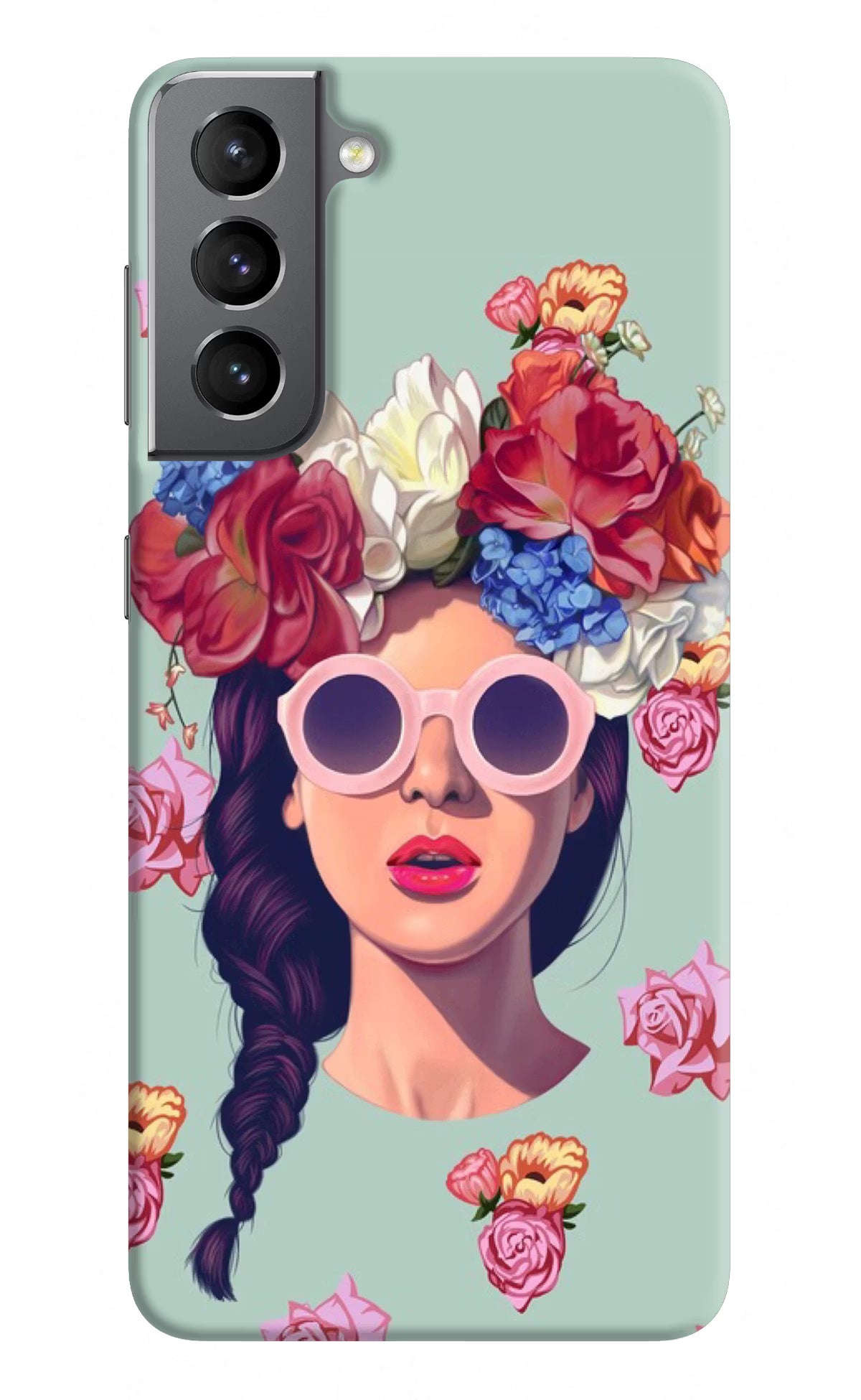 Pretty Girl Samsung S21 Plus Hard Case Back Cover by Casekaro
