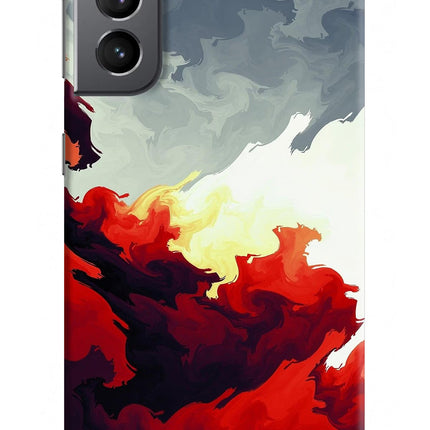 Fire Cloud Samsung S21 Plus Hard Case Back Cover by Casekaro