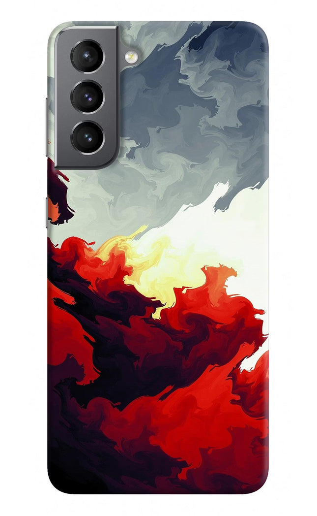 Fire Cloud Samsung S21 Plus Hard Case Back Cover by Casekaro
