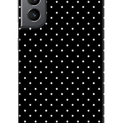 White Dots Samsung S21 Plus Hard Case Back Cover by Casekaro