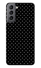 White Dots Samsung S21 Plus Hard Case Back Cover by Casekaro