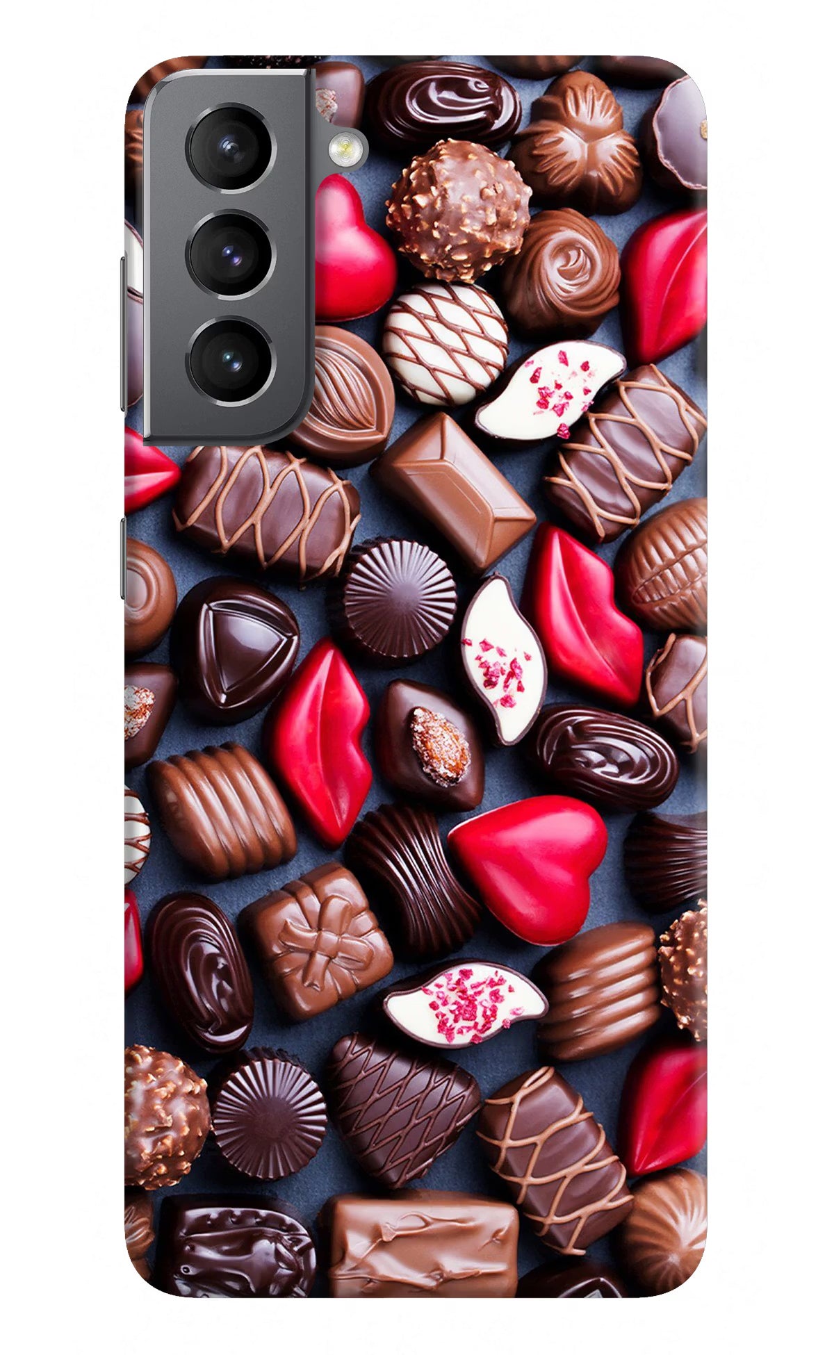 Chocolates Samsung S21 Plus Hard Case Back Cover by Casekaro