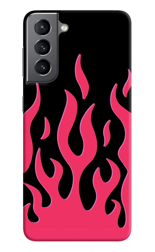 Fire Flames Samsung S21 Plus Hard Case Back Cover by Casekaro