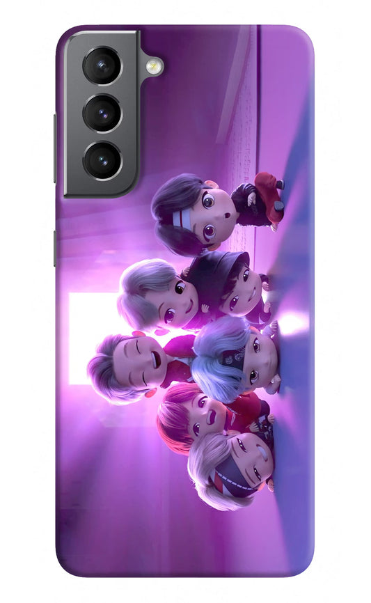 BTS Chibi Samsung S21 Plus Hard Case Back Cover by Casekaro