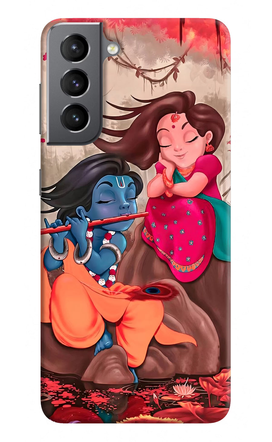 Radhe Krishna Samsung S21 Plus Back Cover, Hard case