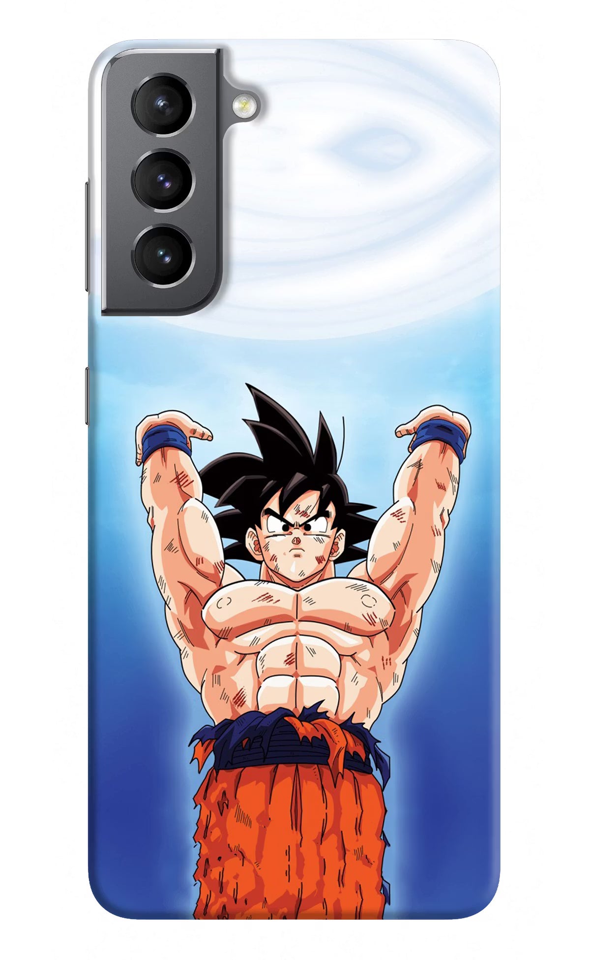 Goku Power Samsung S21 Plus Hard Case Back Cover by Casekaro