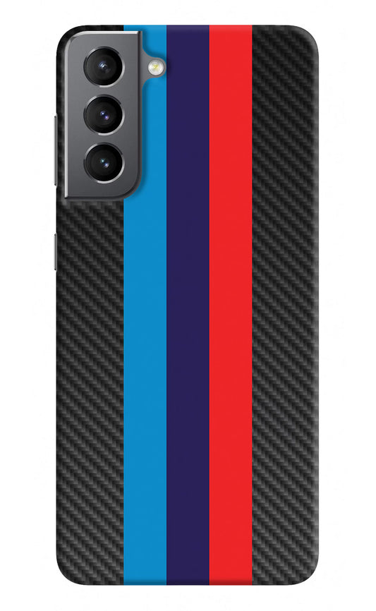 BMW Stripes Pattern Samsung S21 Plus Hard Case Back Cover by Casekaro