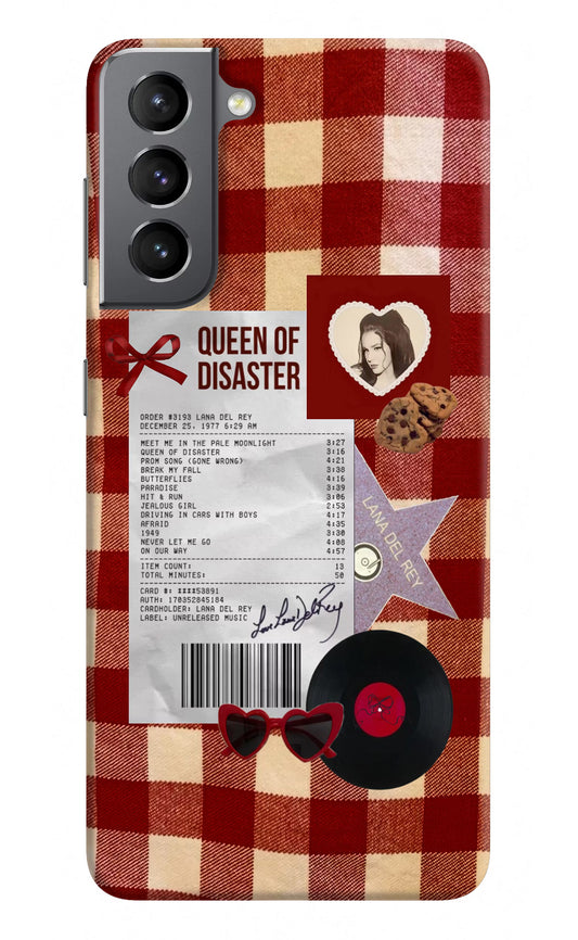 Queen of Disaster Samsung S21 Plus Hard Case Back Cover by Casekaro