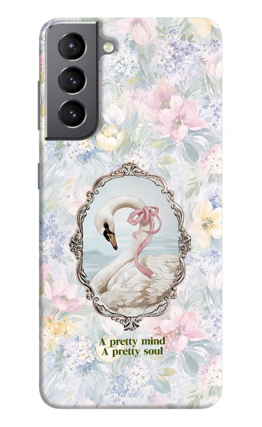 Pretty Mind Pretty Soul Samsung S21 Plus Hard Case Back Cover by Casekaro