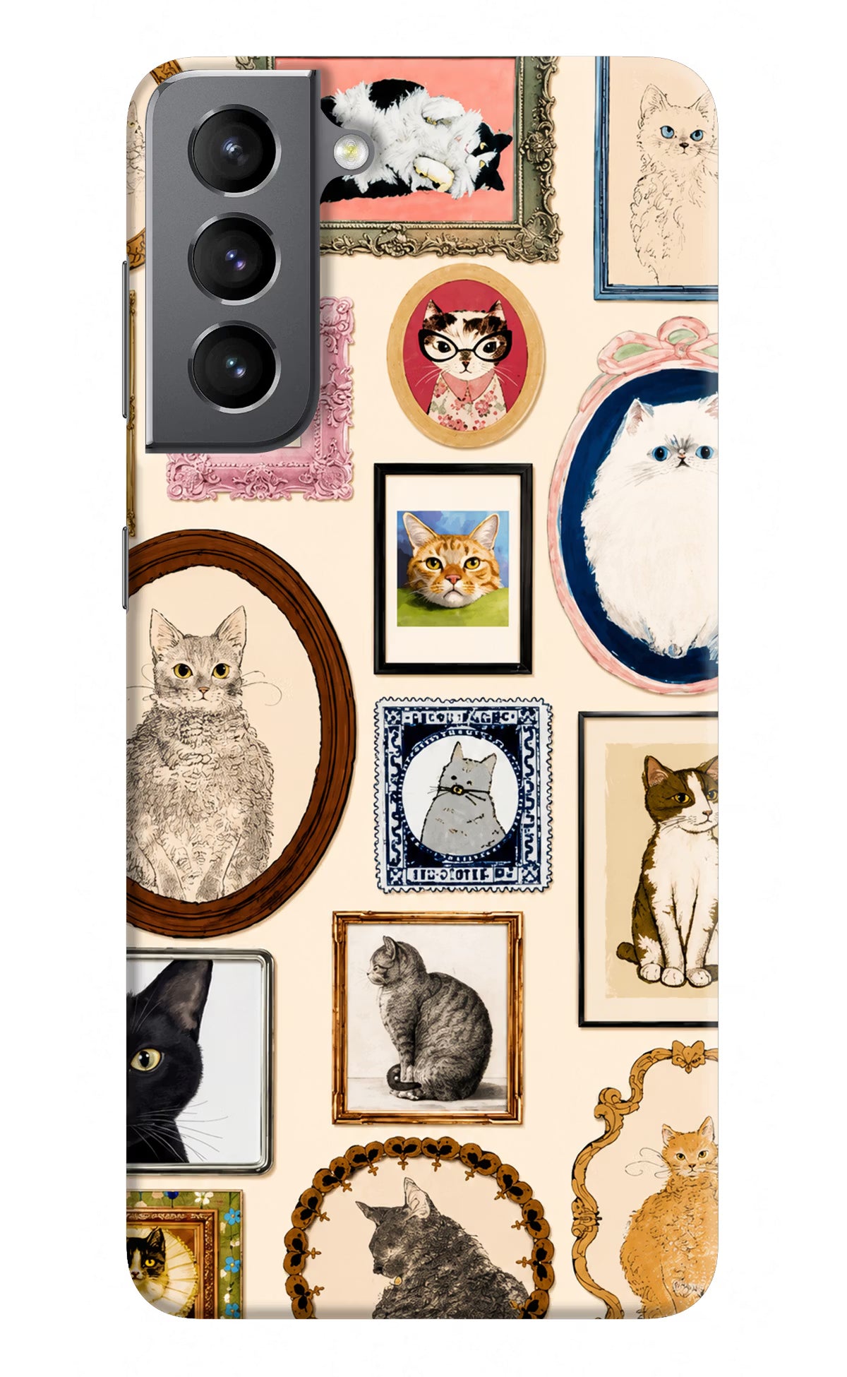 Mirror Cats Samsung S21 Plus Back Cover