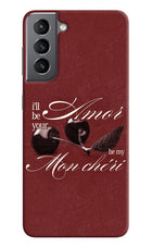 Velvet Cherry Samsung S21 Plus Hard Case Back Cover by Casekaro
