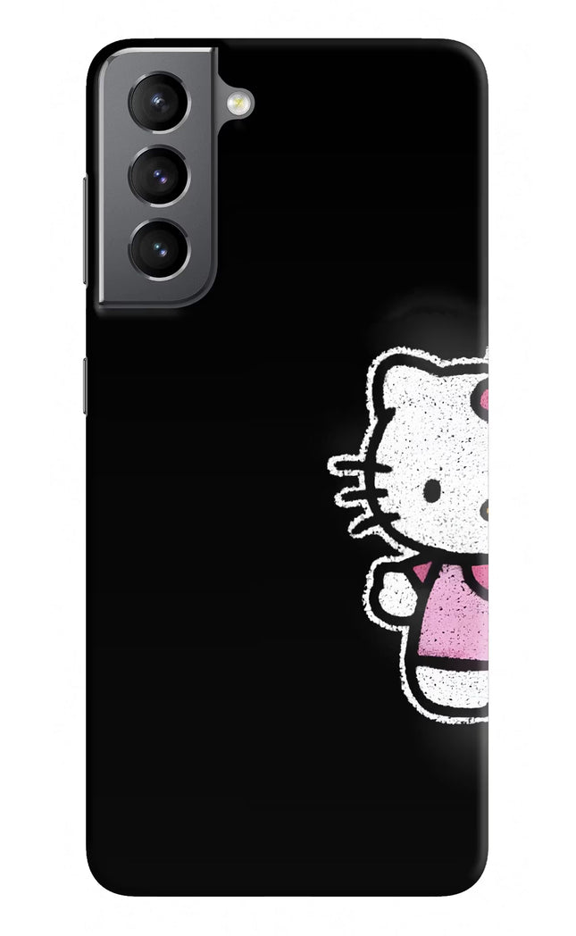 Kitty Charm Samsung S21 Plus Hard Case Back Cover by Casekaro