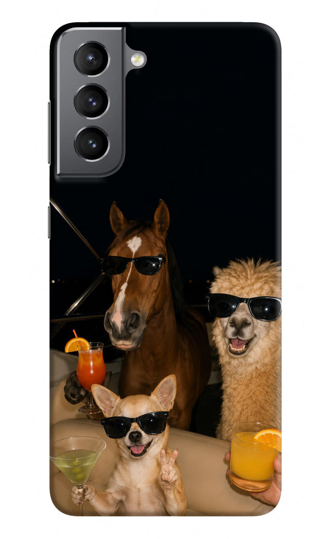 Party Squad Samsung S21 Plus Hard Case Back Cover by Casekaro
