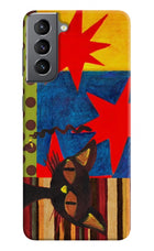 Pop Cat Samsung S21 Plus Back Cover
