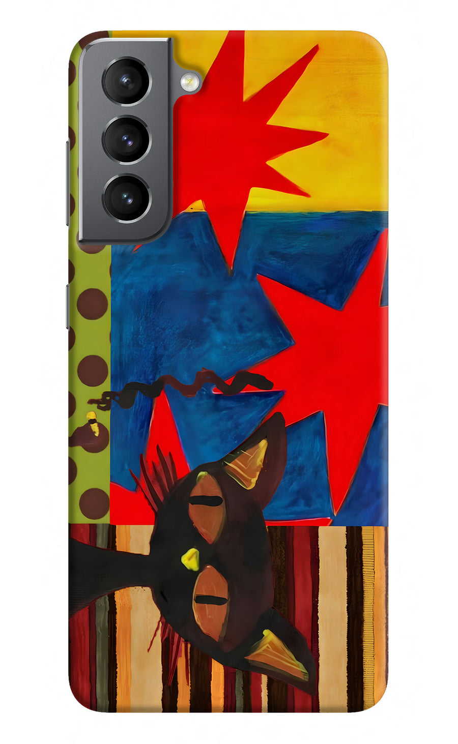 Pop Cat Samsung S21 Plus Back Cover, Hard case