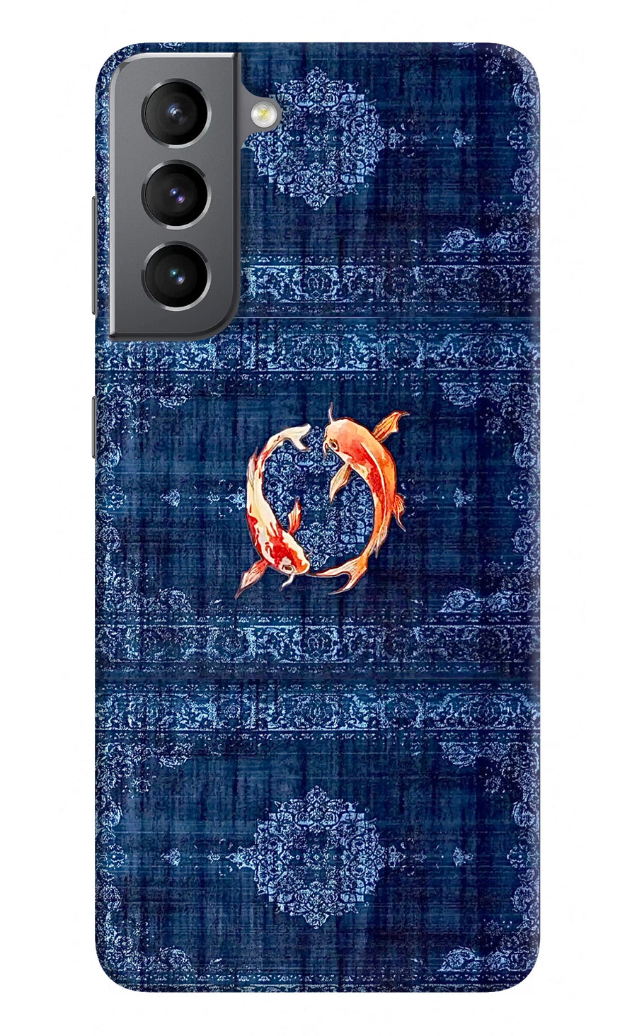Koi Blue Samsung S21 Plus Back Cover, Hard case
