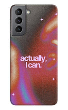 Pink Aura Samsung S21 Plus Back Cover