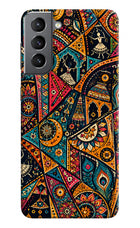 Folk Print Samsung S21 Plus Back Cover