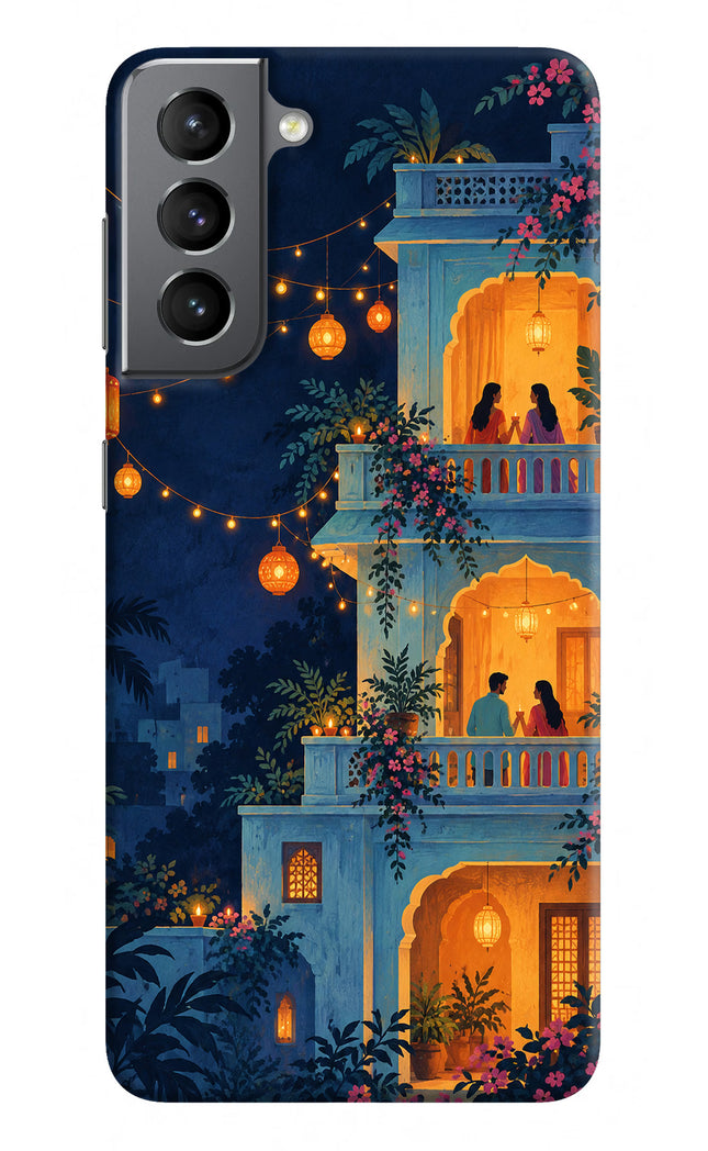 Balcony Glow Samsung S21 Plus Hard Case Back Cover by Casekaro