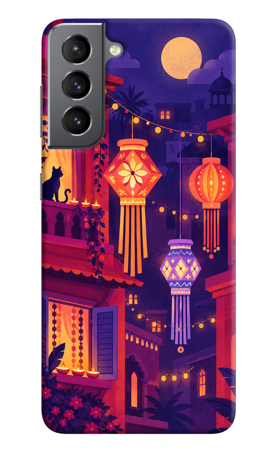 Lantern Lane Samsung S21 Plus Back Cover, Hard case