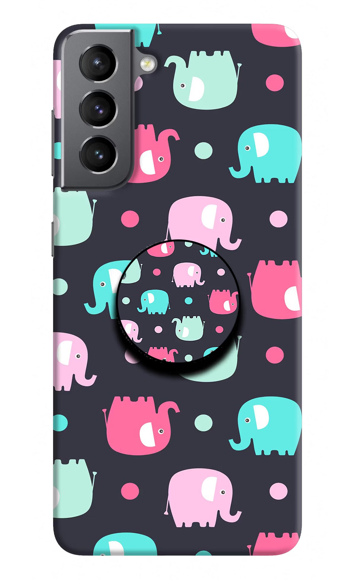 Baby Elephants Samsung S21 Plus Pop Case by Casekaro