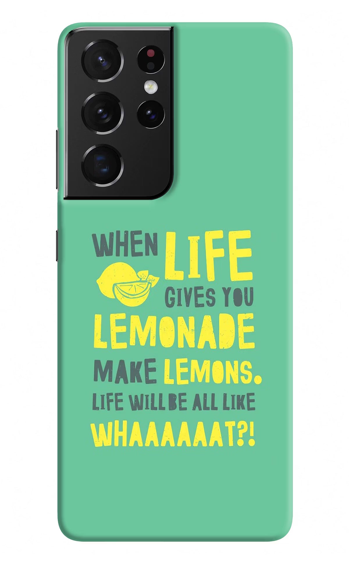 Quote Samsung S21 Ultra Hard Case Back Cover by Casekaro