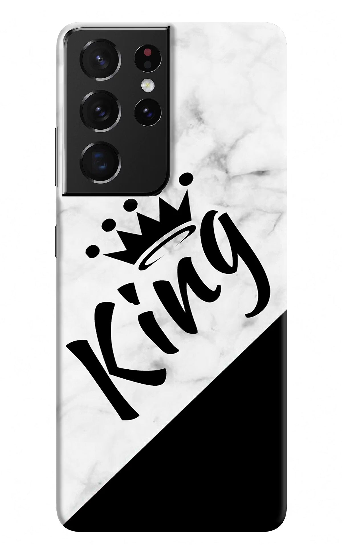 King Samsung S21 Ultra Hard Case Back Cover by Casekaro