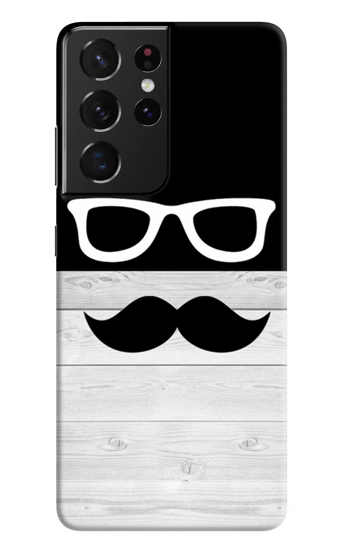 Mustache Samsung S21 Ultra Hard Case Back Cover by Casekaro