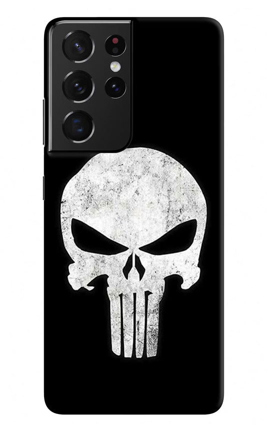 Punisher Skull Samsung S21 Ultra Hard Case Back Cover by Casekaro