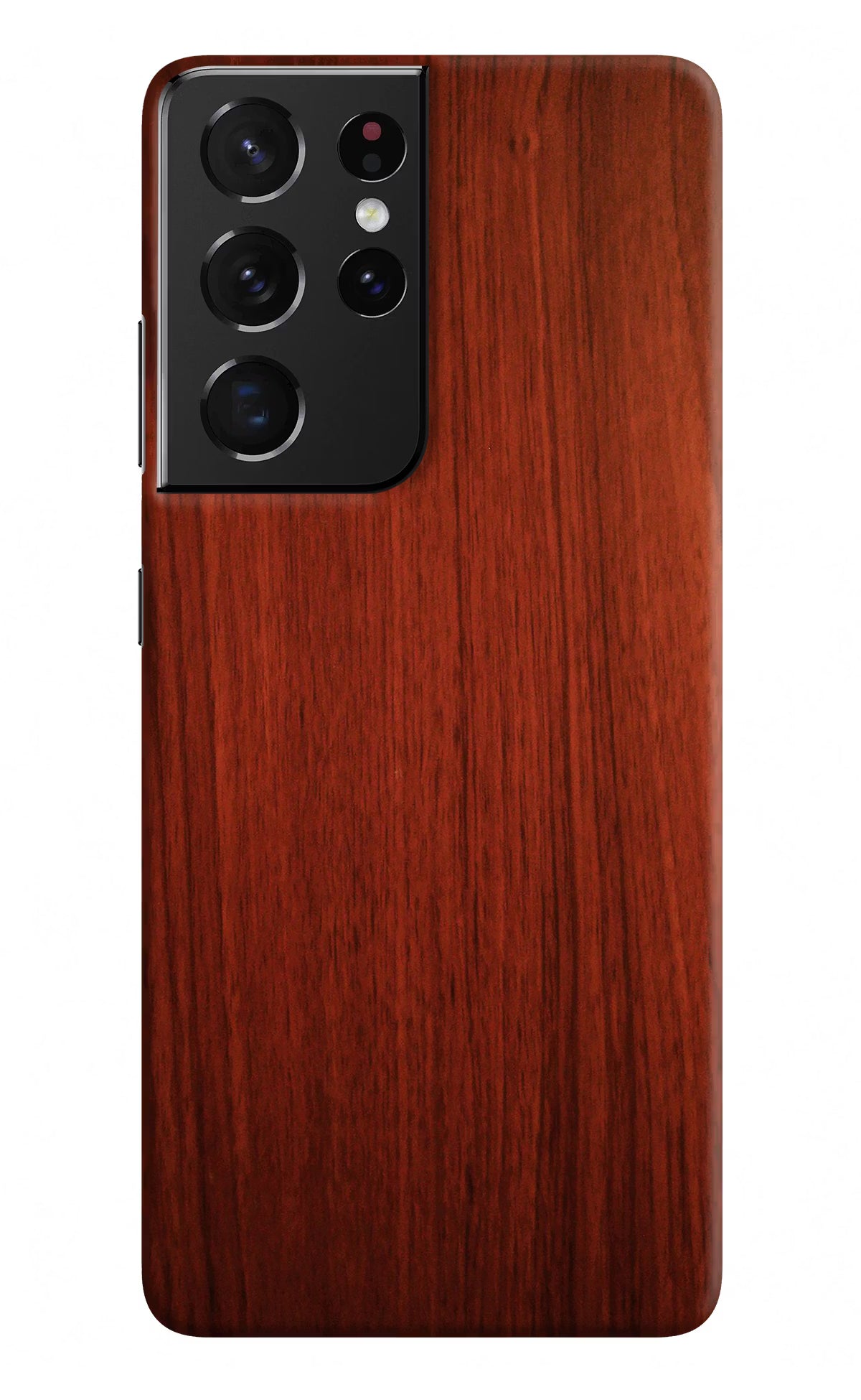 Wooden Plain Pattern Samsung S21 Ultra Hard Case Back Cover by Casekaro
