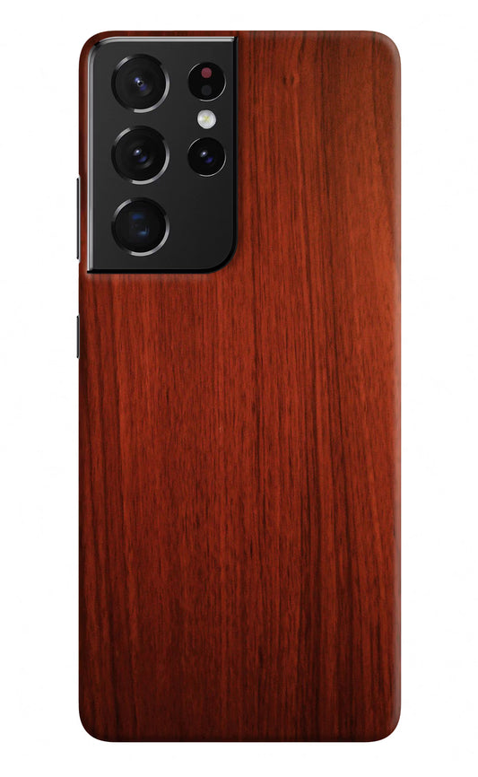 Wooden Plain Pattern Samsung S21 Ultra Hard Case Back Cover by Casekaro