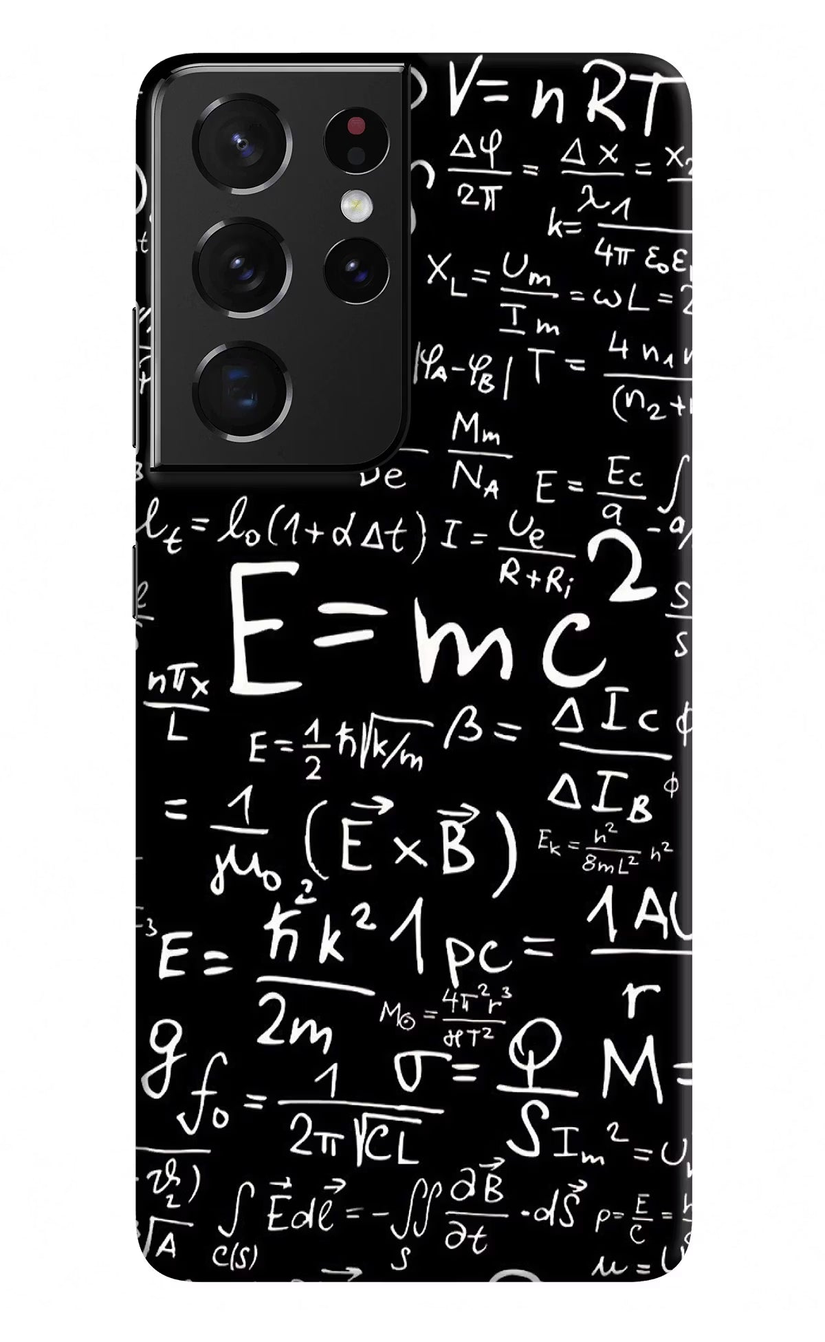 Physics Formula Samsung S21 Ultra Hard Case Back Cover by Casekaro