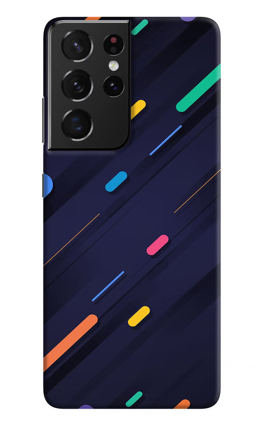 Abstract Design Samsung S21 Ultra Hard Case Back Cover by Casekaro