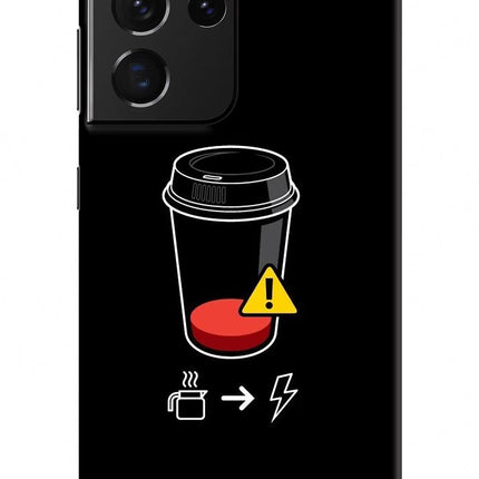 Coffee Samsung S21 Ultra Hard Case Back Cover by Casekaro