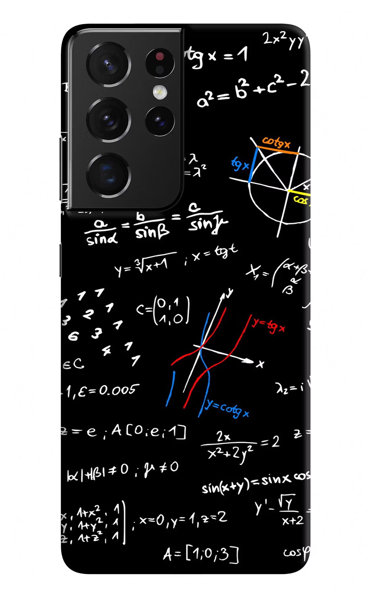 Mathematics Formula Samsung S21 Ultra Hard Case Back Cover by Casekaro