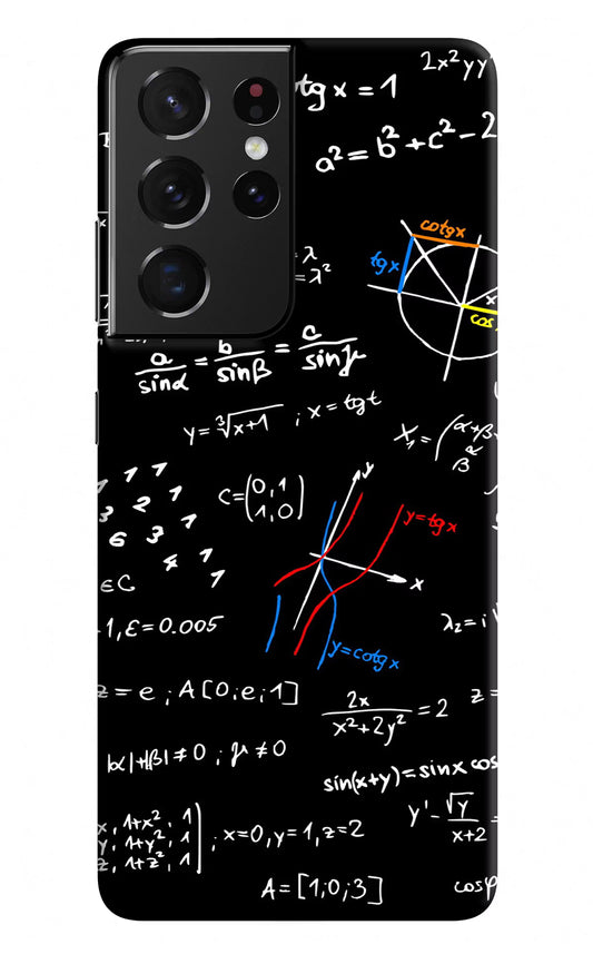 Mathematics Formula Samsung S21 Ultra Hard Case Back Cover by Casekaro