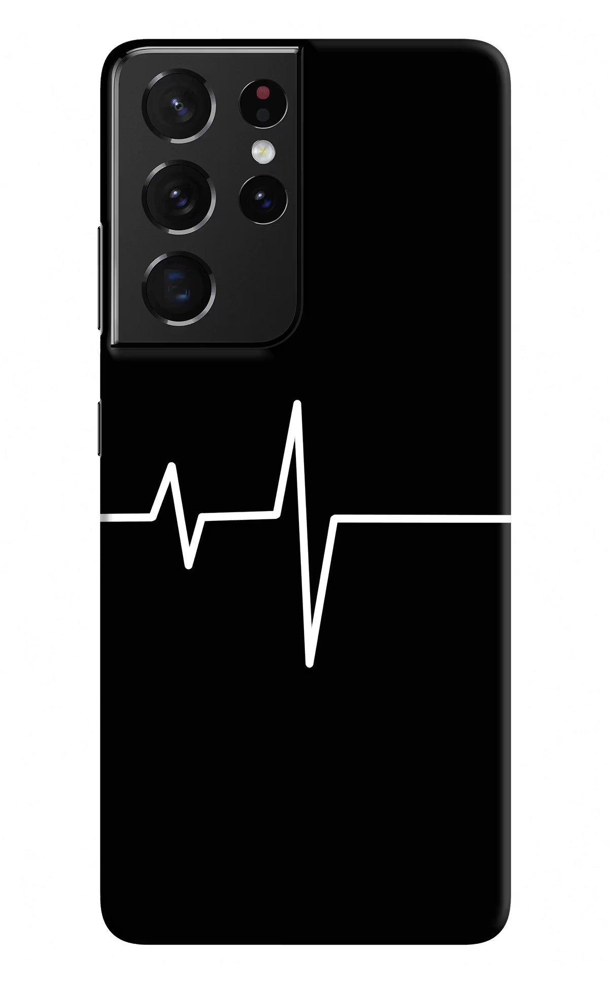 Heart Beats Samsung S21 Ultra Hard Case Back Cover by Casekaro